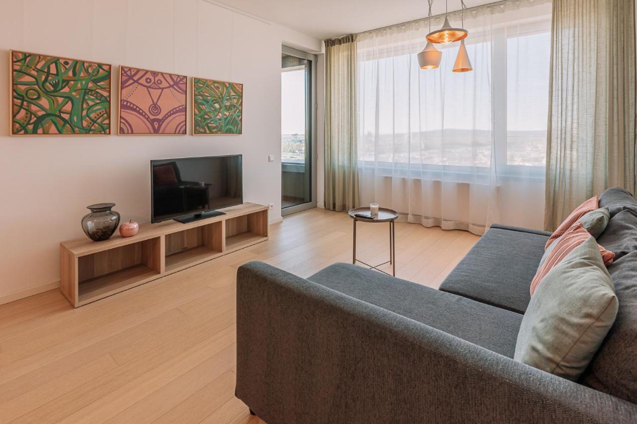 Skau Coral Residence In Sky Park 22 Floor 1Tower Panoramic View Free Parking Bratislava Eksteriør bilde